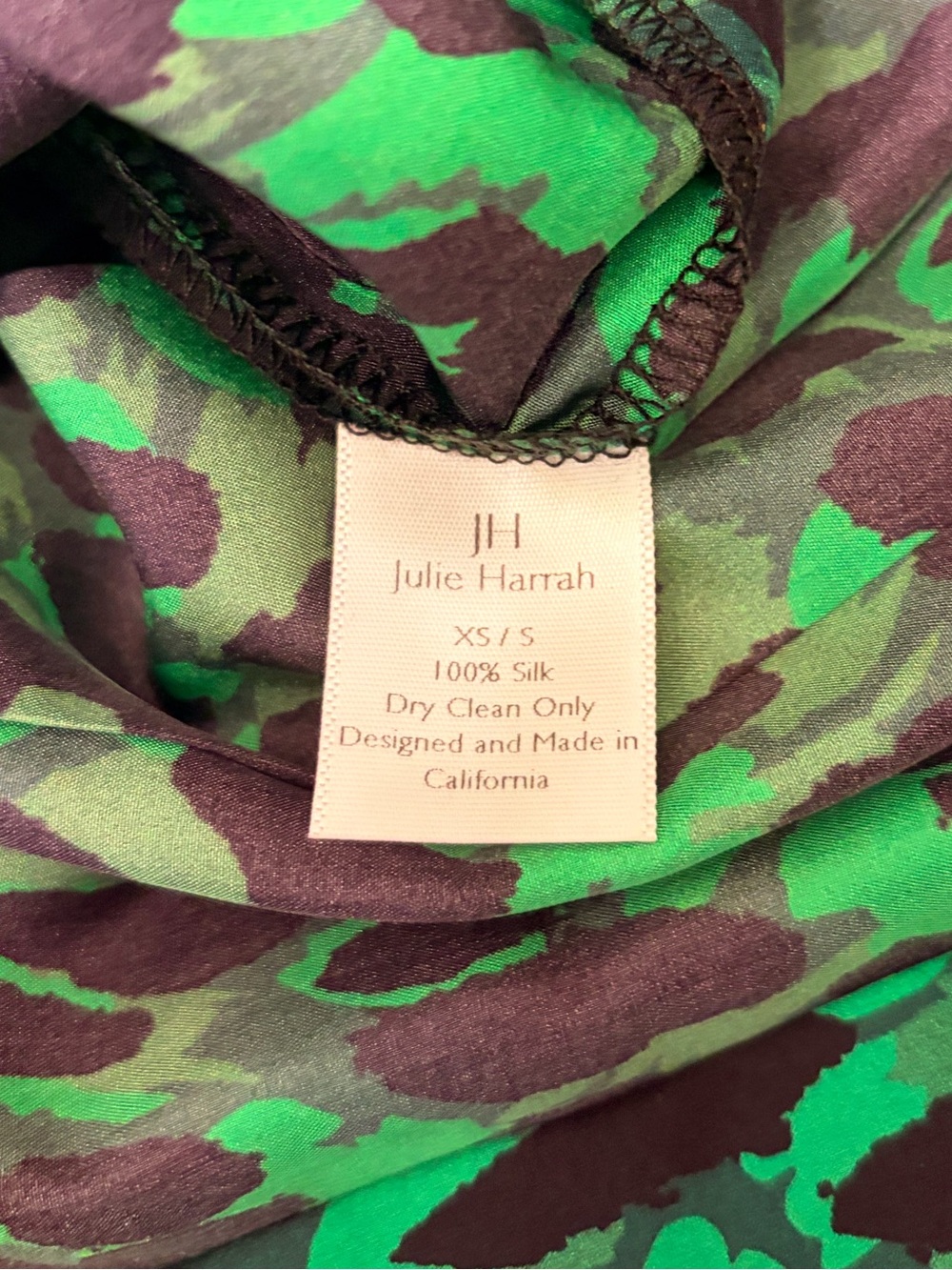 Julie Harrah Silk Longsleeve Flightsuit In Emerald Green Size XS/S - Picture 11 of 16